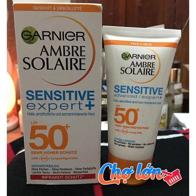 Kem chống nắng Garnier Ambre Solaire Gesicht & Dekolleté